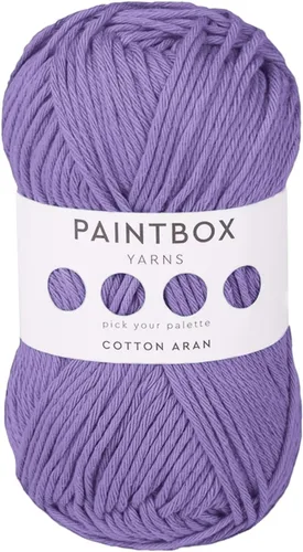 Vista 30 de Paintbox Yarns 100% algodón Aran, 50 g (1.76 oz), 85 m (93 yardas) - Lana blanca en cartón para crochet, tejer - Suave, ligera para suéter, ropa