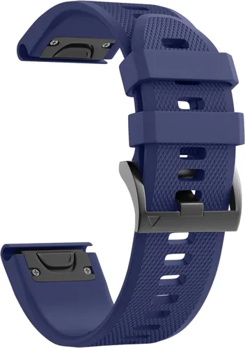 Vista 23 de NotoCity - Correa compatible para reloj Fenix 5X, de 26 mm de ancho, correa de silicona suave para Fenix 8 Pizarra