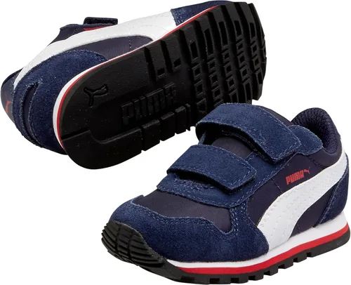 Vista 5 de Puma Tenis unisex ST Runner con velcro para niños Negro (black/Dark Shadow)