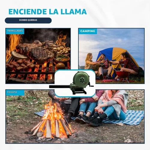 Vista 8 de SIMOND STORE Soplador de forja de herrería de manivela, aluminio fundido