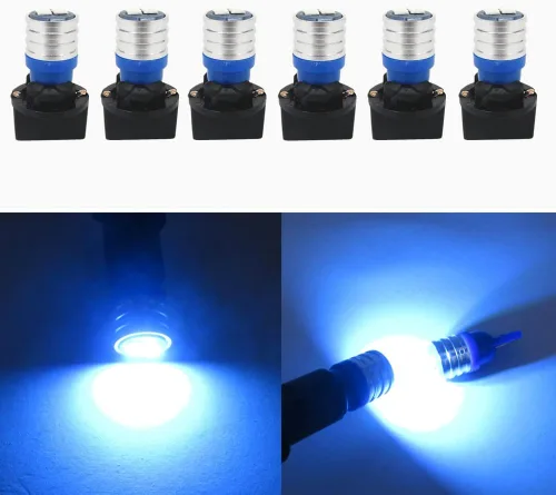 Vista 12 de WLJH Bombilla LED T10 Luces de Tablero de Coche Panel de Instrumentos Cluster Medidor Bombilla W5W 2825 194 LED Socket Giratorio PC195 PC194 PC168