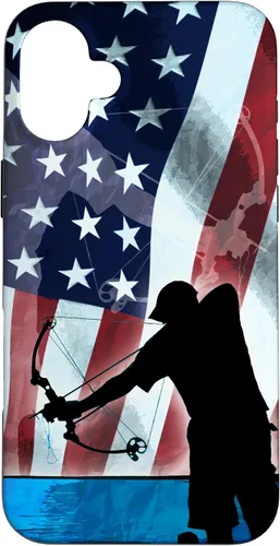 Vista 23 de Bowfishing American Flag Bow Hunting for Fish bowfisher Case for iPhone 17