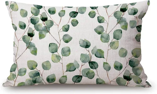 Vista 13 de Solekla Fundas de almohada con puntos dálmatas de 12 x 20 pulgadas, funda de almohada lumbar decorativa para el hogar, funda de cojín de lino