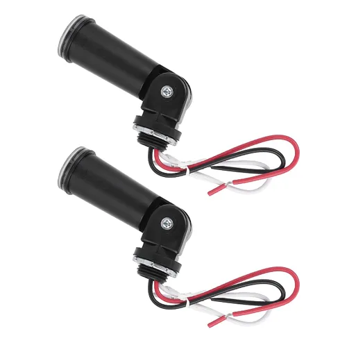 Vista 6 de Sensor fotoeléctrico al aire libre, interruptor de sensor de luz de fotocélula de CA de 120 V, control de iluminación de conducto de montaje