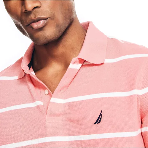Vista 5 de Nautica Polo de ajuste clásico a rayas para hombre