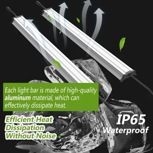 Vista 7 de FARMLITE Barras de luz de crecimiento de espectro completo debajo del dosel, lámparas de cultivo LED para plantas de interior, cadena de margaritas