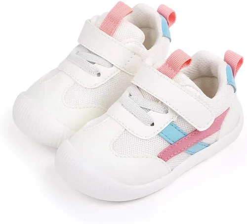 Vista 7 de Zapatos de bebé para niños y niñas, primeros caminantes, animales lindos, tenis para niños pequeños, suela de goma