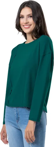 Vista 7 de Lee Camiseta corta de punto gofre con cuello redondo para mujer