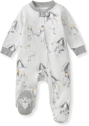 Vista 75 de Burt's Bees Baby - Pijama de una pieza para bebé, mameluco para dormir y jugar, algodón 100% orgánico, cremallera frontal
