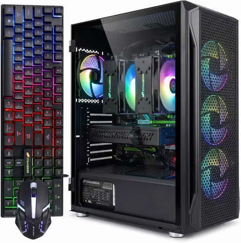 Vista 8 de Escritorio para PC para juegos STGAubron, R5 5500, RTX 2060S 8G, 16G DDR4