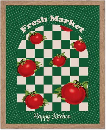Vista 57 de Poster Master Póster vintage de fresas, impresión retro de fresas, arte de alimentos y frutas, regalo para veganos, vegetarianos, amantes
