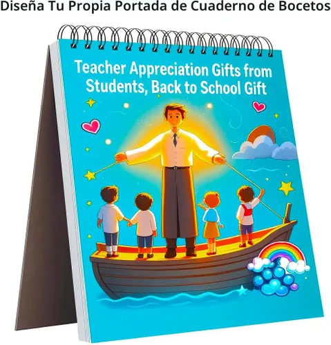 Vista 2 de Soucolor Suministros Escolares Cuaderno de bocetos de 9 x 12 pulgadas para profesor y estudiante de secundaria, paquete de 1 cuaderno de bocetos