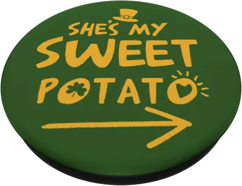 Vista 2 de She's My Sweet Potato Irish Sweet Pea PopSockets Swappable PopGrip