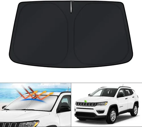 Vista 112 de KUST Parasol para parabrisas para BMW X1 F48 2016, 2017, 2018, 2019, 2020, 2021, 2022, accesorios de ajuste personalizado, parasol plegable