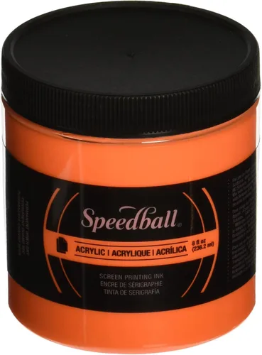 Vista 10 de Speedball Tinta acrílica para serigrafía, 8 oz, negra para impresiones en papel, fabricada en EE. UU