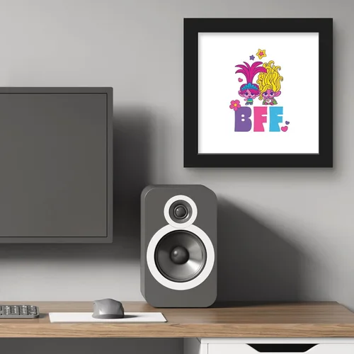 Vista 5 de Trends International Gallery Pops Trolls Band Together - Póster de pared Tiny Trolls BFF de pared, 12.00 x 12.00 pulgadas, versión de marco negro