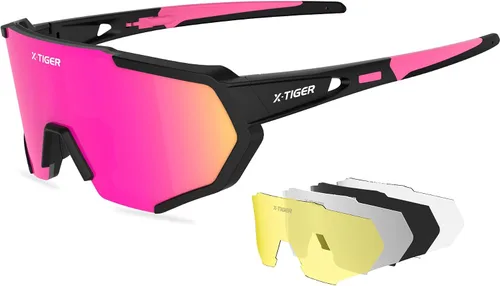 Vista 13 de X-TIGER Polarized Sports Sunglasses with 5 Interchangeable Lenses