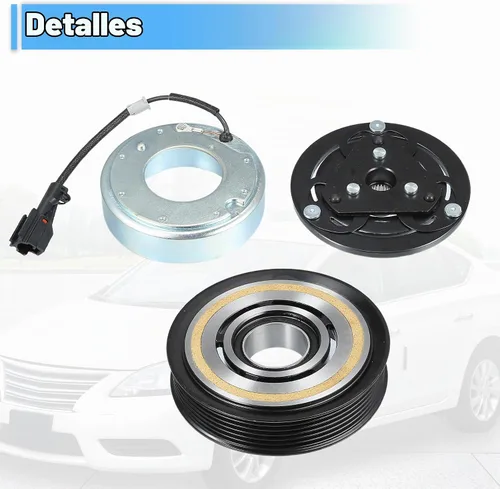 Vista 7 de uxcell Juego de embrague de compresor de CA Reemplazar para Subaru Impreza 2012-2016 A/C Embrague Conjunto de reparación