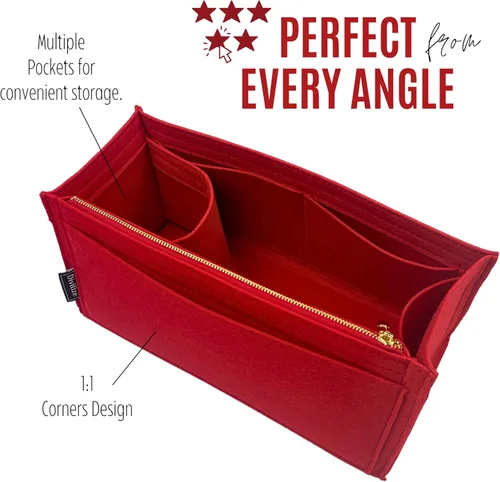 Vista 13 de Divitize Organizador de bolso prémium para organizador de bolsas resistentes PM, inserto de bolsa resistente, hecho a mano, cómodo, resistente