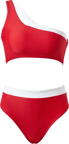 Vista 76 de MOOSLOVER Traje de baño de dos piezas con corte alto y cintura alta para mujer