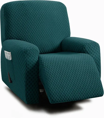 Vista 11 de ULTICOR Fundas de sofá reclinable de 8 piezas, fundas elásticas de jacquard para sofá reclinable de 3 cojines, fundas deslizables gruesas, suaves