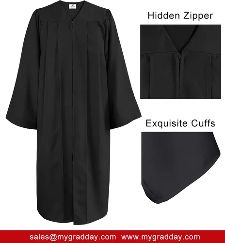 Vista 3 de MyGradDay Batas unisex mate para vestido de graduación, bata de coro para iglesia, bata de púlpito y disfraz de pastor y juez