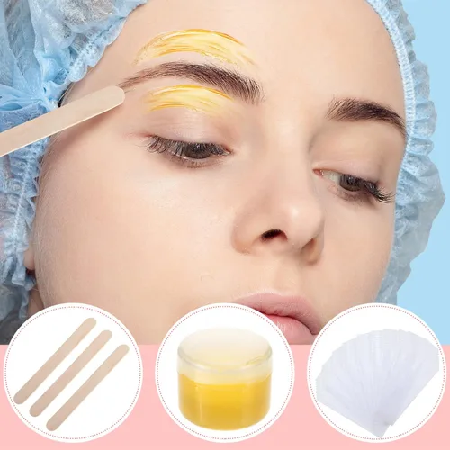 Vista 7 de Maitys Kit de tiras de cera pequeñas para cejas, papel de depilación, tiras faciales, almohadillas de depilación para mujeres y hombres, cejas