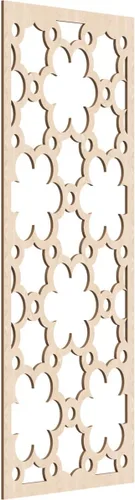 Vista 50 de 9 3/8"W x 24 3/8"H x 1/4"T Southgate Decorativos Paneles De Pared De Madera Calado, Abedul