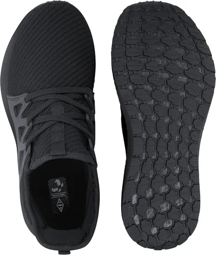 Vista 5 de NYZNIA Zapatos antideslizantes para hombre, para caminar, trotar, entrenamiento, fitness, ligeros, acolchados, transpirables, sin cordones