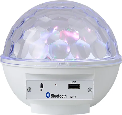 Vista 6 de Luces de Bola de Discoteca RGB LED Giratorias para Fiestas y Escenarios, Decoración de Halloween, con Control Remoto, Cine en Casa para Adultos