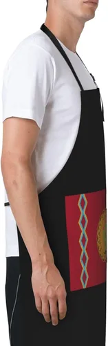 Vista 3 de Adjustable Panteera Wayuu Apron For Men Women Waterproof With Pockets Bib Kitchen Cooking Chef Restaurant Aprons