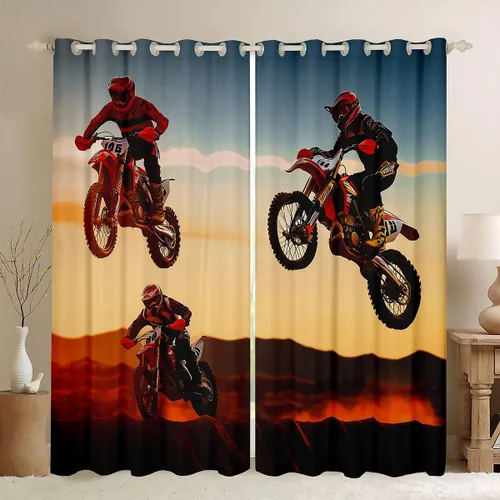 Vista 27 de Cortinas Opacas con Estampado de Piel de Vaca 30%-50% Cortinas Oscurecedoras de Piel de Animal de Granja Occidental para Dormitorio Sala de Estar