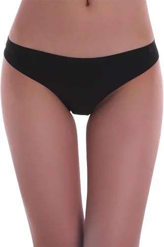 Vista 2 de Paquete de 6 calzones invisibles para mujer, sin costuras, cobertura de media espalda