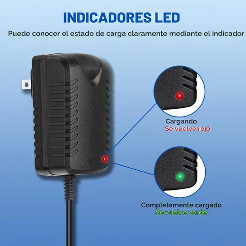 Vista 3 de Cargador de batería de 12 V para reemplazo del cargador de ruedas
