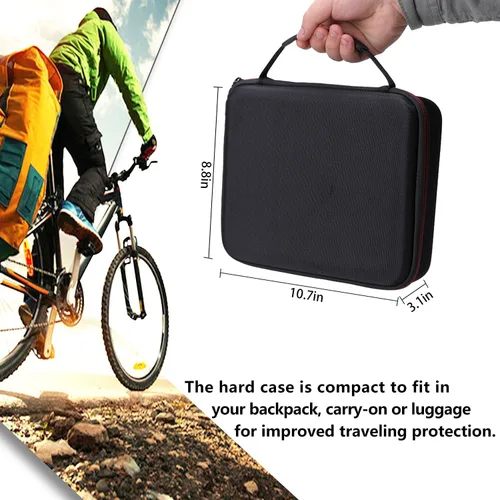 Vista 6 de LTGEM - Funda rígida de EVA para taladro inalámbrico DECKER 20V MAX (LDX120C/LD120VA) y accesorios, bolsa protectora de almacenamiento