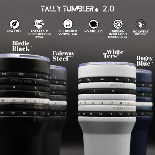 Vista 7 de Tally Tumbler Golf (Birdie Black)