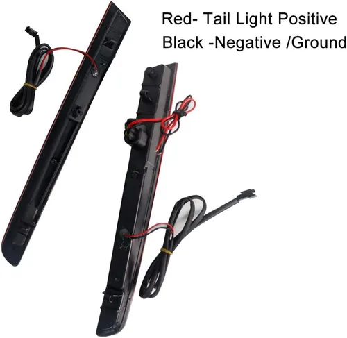 Vista 4 de Luces LED de Reflector de Parachoques Completas con Lente Roja Compatibles con Ford Explorer 2011 2012 2013 2014 2015 - Funcionan como Luces