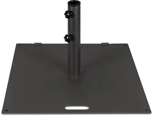 Vista 14 de Tangkula Base de sombrilla de patio de 35 libras, soporte de sombrilla resistente de 20 pulgadas, base cuadrada para sombrilla con almohadillas