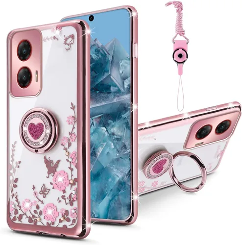 Vista 15 de Funda para Moto G Stylus 4G 2023, Moto G Stylus 2023 (no 0.18 oz) para mujer, con purpurina, suave, elegante, transparente, TPU de lujo, bonita