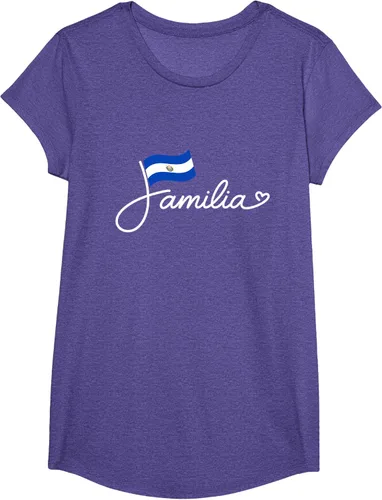 Vista 19 de El Salvador Familia - Camiseta con texto en inglés "La Familia de la Bandera Salvadoreña