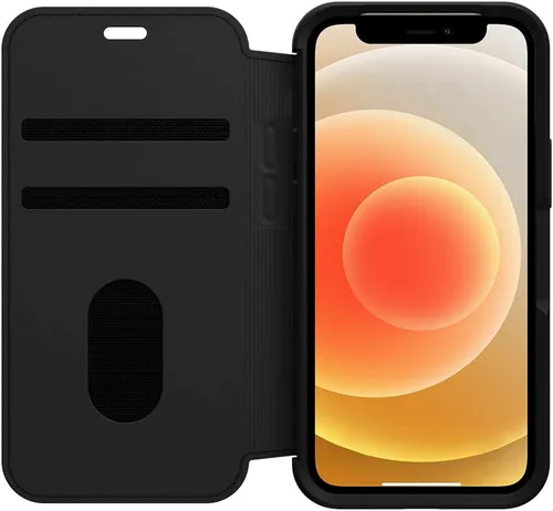 Vista 2 de OtterBox Strada Series - Carcasa para iPhone 12 mini (negro/peltre)