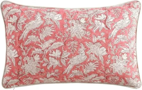 Vista 11 de CPC Funda de Cojín Verde Ágata 100% Algodón con Estampado en Bloque 12x20 pulgadas, Funda de Almohada Floral Boho Hecha a Mano, Ropa de Cama