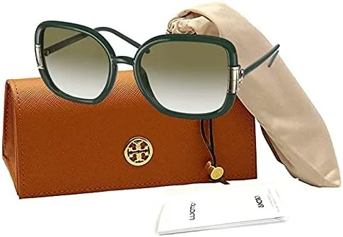 Vista 3 de Tory Burch TY9063U Square Sunglasses for Women + BUNDLE with Designer iWear Complimentary Eyewear Care Kit