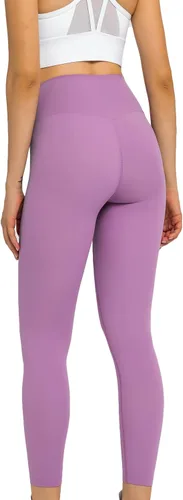 Vista 3 de Lemedy Pantalones de yoga ajustados de cintura alta para mujer, con sensación desnuda, leggings atléticos de entrenamiento