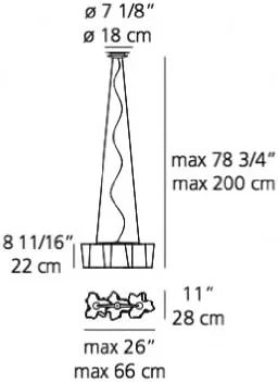 Vista 8 de Logico Triple Linear – Lámpara de techo (110 – 125 V (para uso en el Estados Unidos, Canadá, etc.), Logico mini Triple Linear Susp.