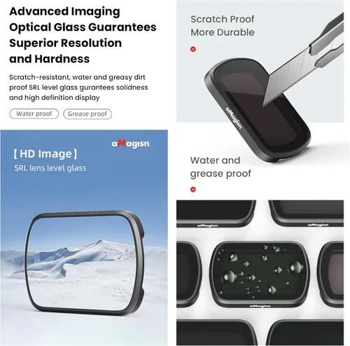 Vista 2 de Juego de filtros magnéticos ND/CPL para DJI Osmo Pocket 3 Creator Combo Accesorios, 4 paquetes CPL/ND16/ND64/ND256