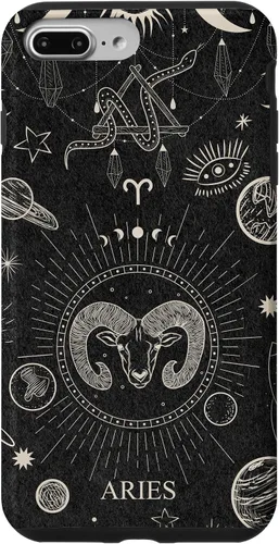 Vista 12 de Carcasa para iPhone 17 con signo del zodiaco astrológico y estético celestial de Aries