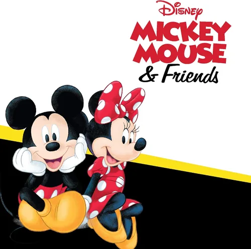 Vista 6 de Disney Pendientes de aro con diseño de Mickey Mouse de plata de ley con circonita cúbica para mujer Sterling 925 circonita