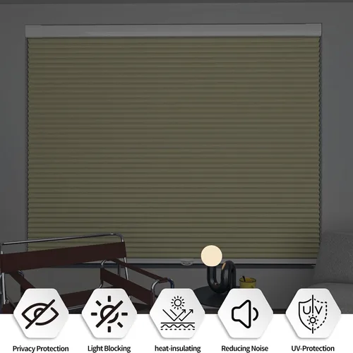 Vista 4 de Myshade Persianas opacas sin cordón, sin cordón, para ventanas de interior, sin taladrar, sin herramientas, persianas y persianas para ventana