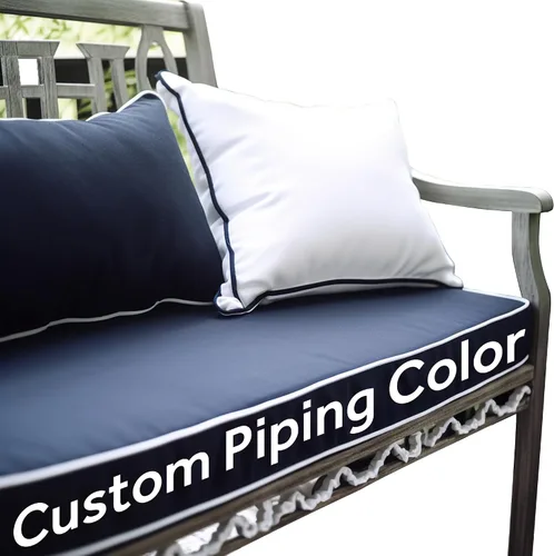 Vista 7 de Almohadillas de Cojín de Banco de Tamaño Personalizado para Muebles de Interior y Exterior, Asiento de Ventana, Sofá, Sillón, Columpio, Espuma